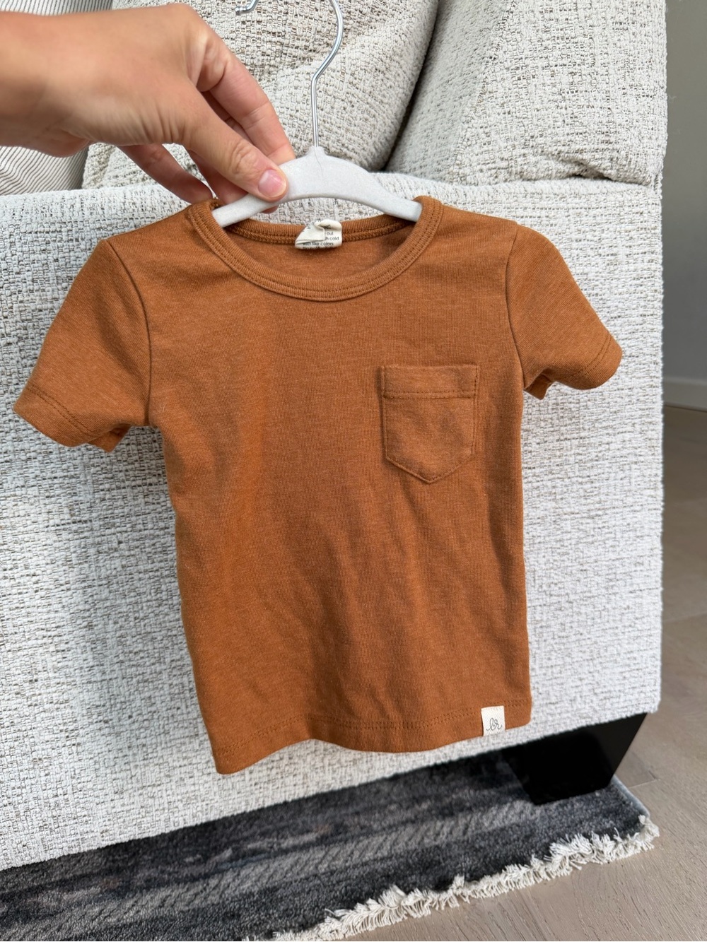 Lulu + Roo Baby Rust Short-Sleeve Pocket Tee